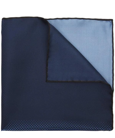 Shop Lanvin Four-tone Pocket Square In Blue