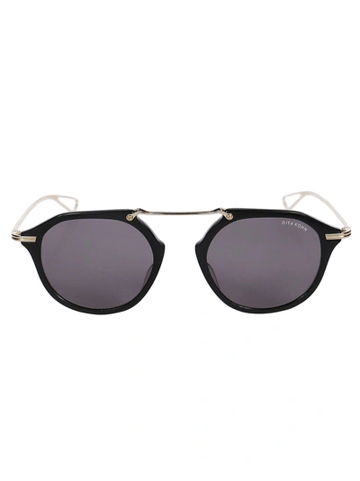 Shop Dita Kohn Sunglasses In Black White Gold