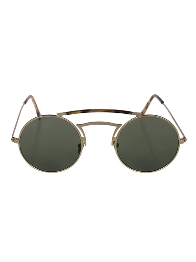Shop Lgr Scarab Sunglasses In Gold Matt