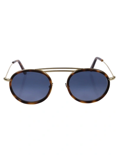 Shop Lgr Eufrate Sunglasses In Gold/havana