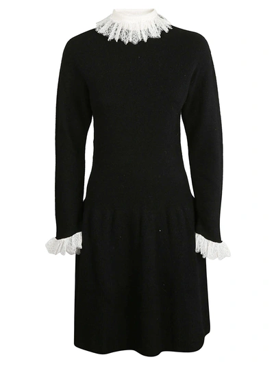 Shop Philosophy Di Lorenzo Serafini Lace Knitted Dress