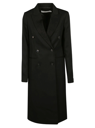 Shop Victoria Beckham Double Breasted Coat In Black