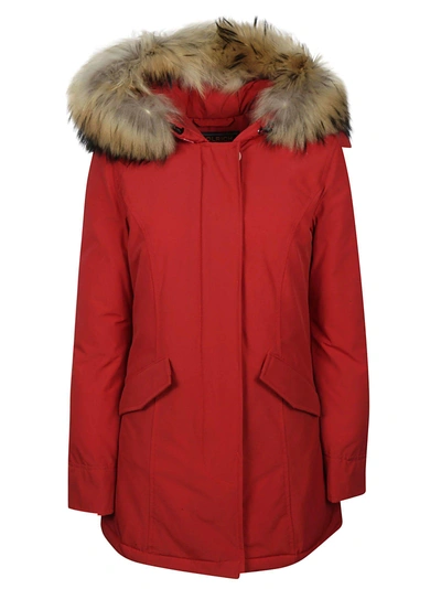 Shop Woolrich Arctic Parka In Rfk Red French Kiss