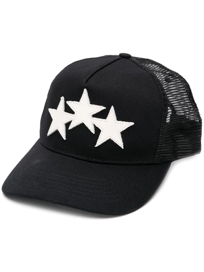 Shop Amiri Star Print Baseball Cap In Black