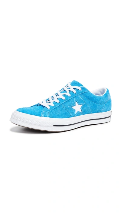 Converse One Star Low Top Sneakers In Blue Hero | ModeSens