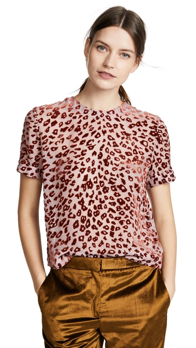 Shop Rag & Bone Gia T-shirt Blouse In Pink/rust