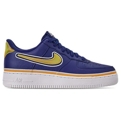 Shop Nike Boys' Grade School Air Force 1 '07 Lv8 Sport Casual Shoes, Blue