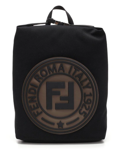Shop Fendi Stamp Backpack In Black