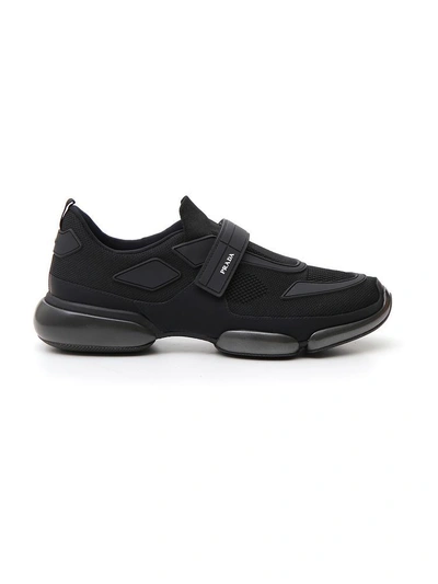 Shop Prada Cloudbust Low Top Sneakers In Black