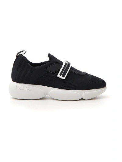 Shop Prada Cloudbust Low Top Sneakers In Black