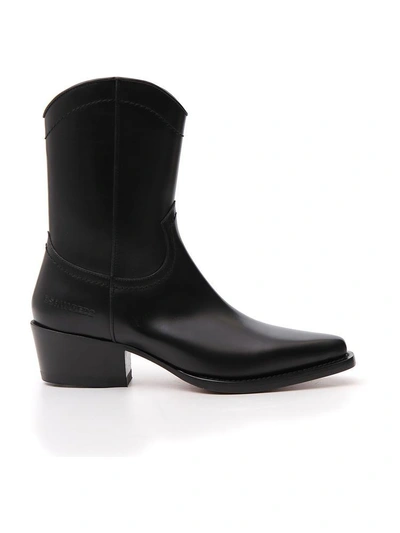 Shop Dsquared2 Pointed Toe Ankle Boots In Black