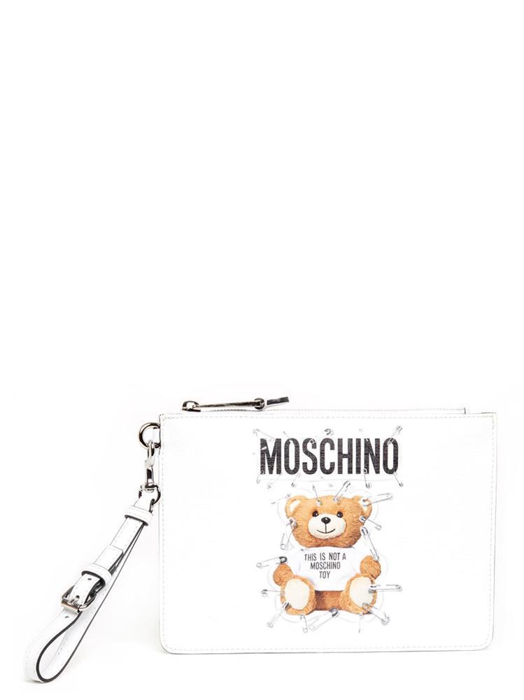 moschino bear clutch