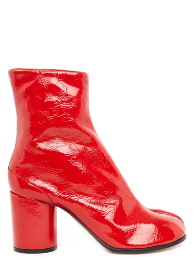 Shop Maison Margiela 'tabi' Shoes In Red