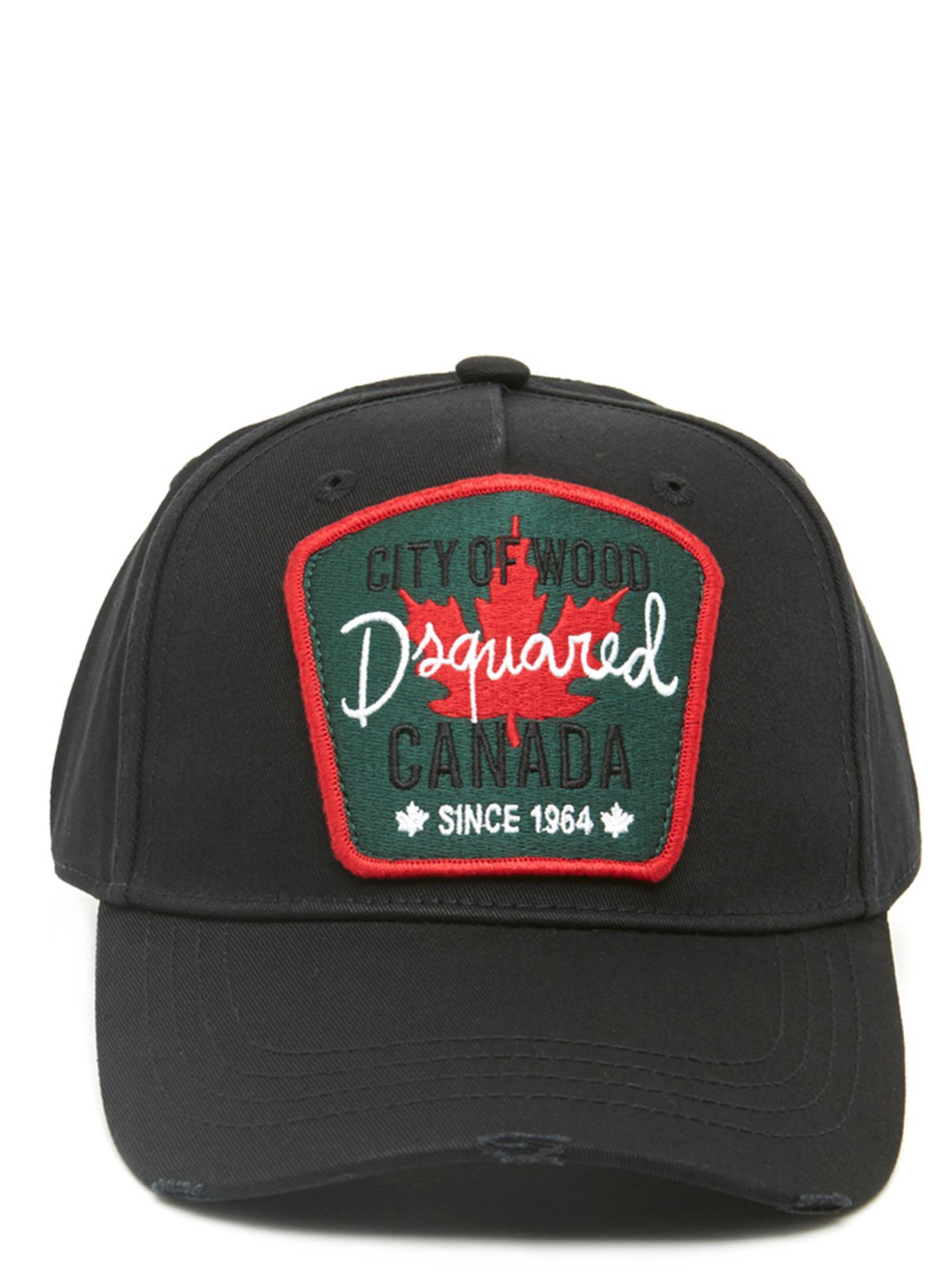 Dsquared2 'city Of Wood' Cap In Black 