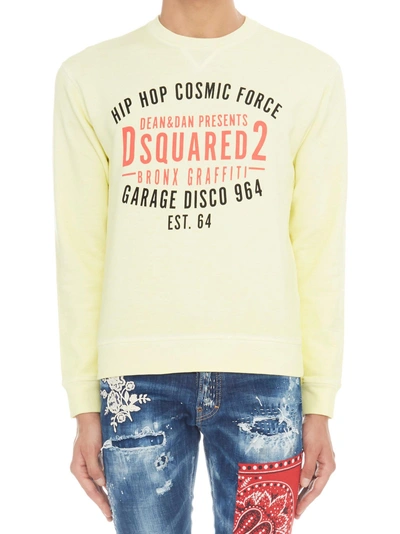 Shop Dsquared2 'soft Print' Sweatshirt In Giallo