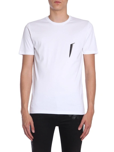 Shop Diesel Black Gold "ty-scissors" T-shirt In White