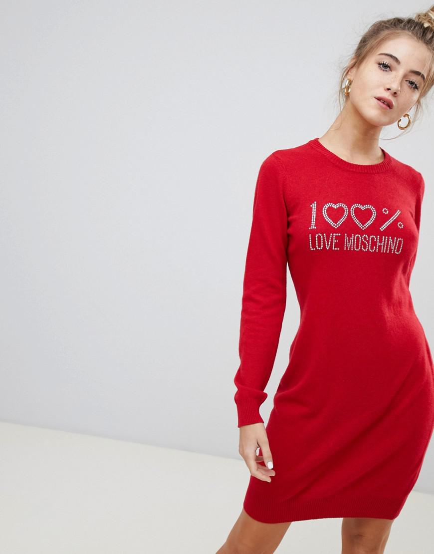 love moschino jumper dress