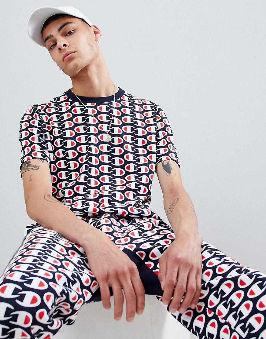 champion all over print tee