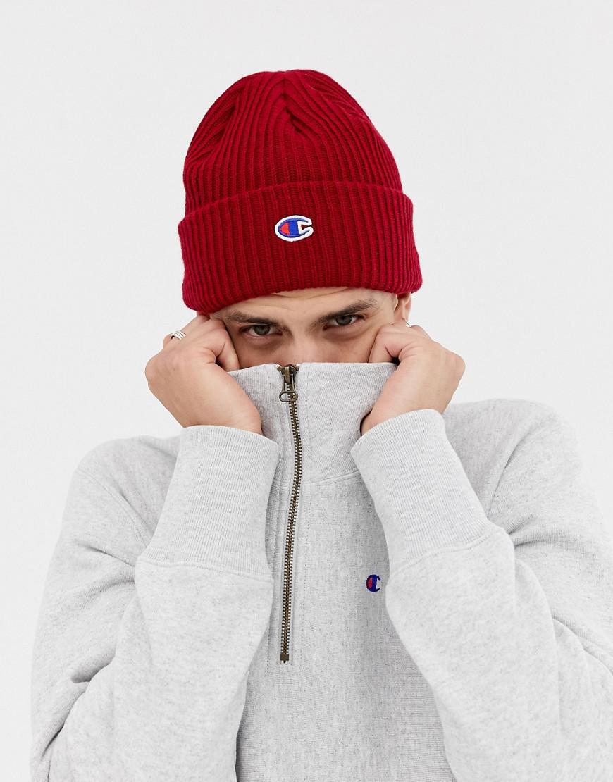 champion beanie red