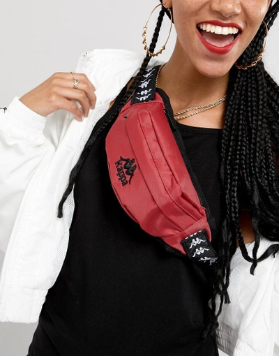 Kappa Red Fanny Pack With Branded Taping - Red | ModeSens