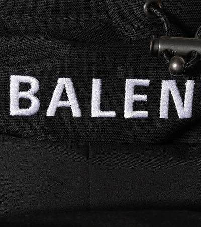 Shop Balenciaga Swing Cotton-blend Jacket In Black