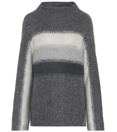 Shop Rag & Bone Wool And Alpaca Mockneck Sweater In Grey