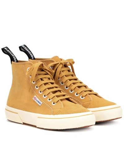 Shop Alexa Chung X Superga® Suede Sneakers In Yellow