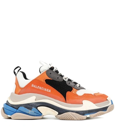 Shop Balenciaga Triple S Sneakers In Multicoloured