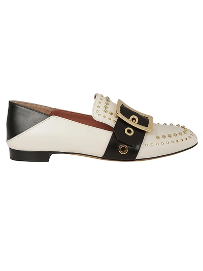 Shop Bally Janelle-suzy Loafers In Black/white