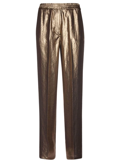 Shop 8pm Kapoor Loose Trousers In Gold