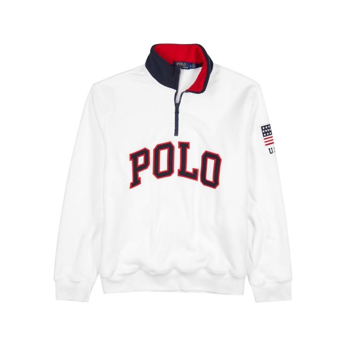 ralph lauren white fleece
