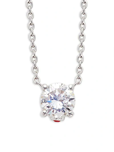 Shop Roberto Coin 18k White Gold Diamond Pendant Necklace