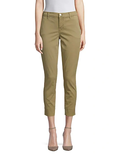 Shop J Brand Josie Tapered-leg Trousers In Distressed