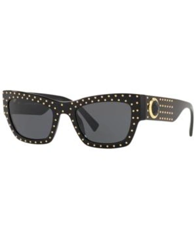 Shop Versace Sunglasses, Ve4358 52 In Black / Grey
