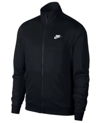 Shop Nike Men's Sportswear Track Jacket In Black