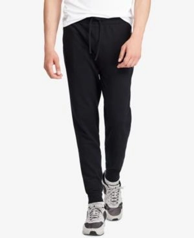 Shop Polo Ralph Lauren Men's Big & Tall Double-knit Jogger Pants In Polo Black