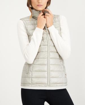 calvin klein quilted metallic puffer vest