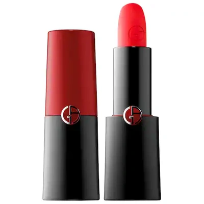 Shop Giorgio Armani Beauty Rouge D'armani Matte Lipstick 402 Red-to-go 0.14 oz/ 4 G