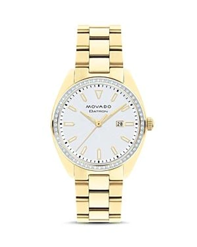 Shop Movado Bold Heritage Series Datron Watch, 31mm In White/gold
