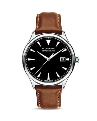 Shop Movado Bold Heritage Watch, 40mm In Black/brown