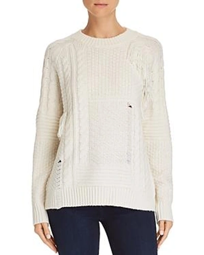 Shop Aqua Mixed Knit Sweater - 100% Exclusive In Ivory