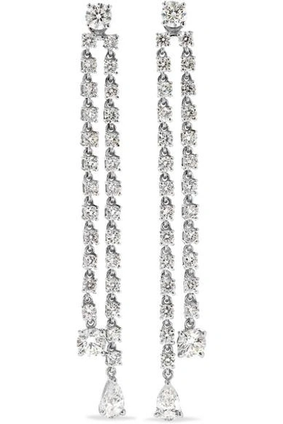 Shop Anita Ko 18-karat White Gold Diamond Earring