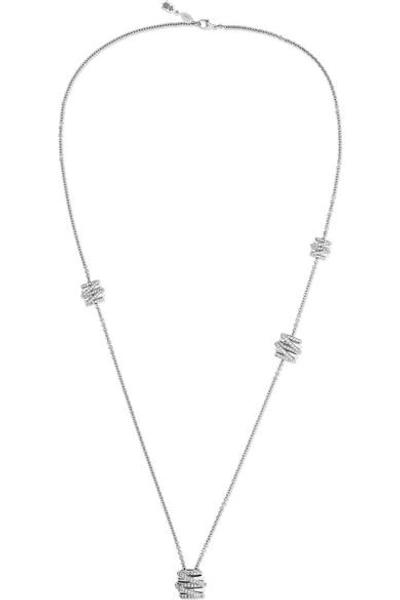 Shop De Grisogono Allegra 18-karat White Gold Diamond Necklace