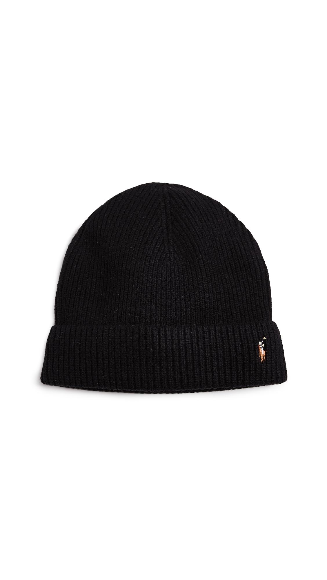 polo ralph lauren signature merino cuff hat