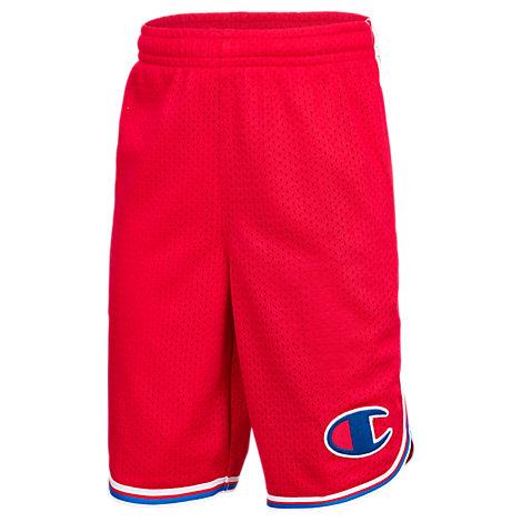 Champion Boys' Heritage Mesh Shorts, Red | ModeSens