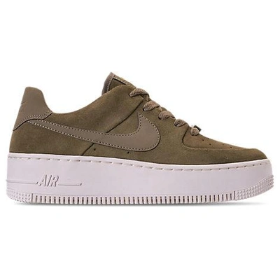 Shop Nike Women's Af1 Sage Xx Low Casual Shoes, Brown