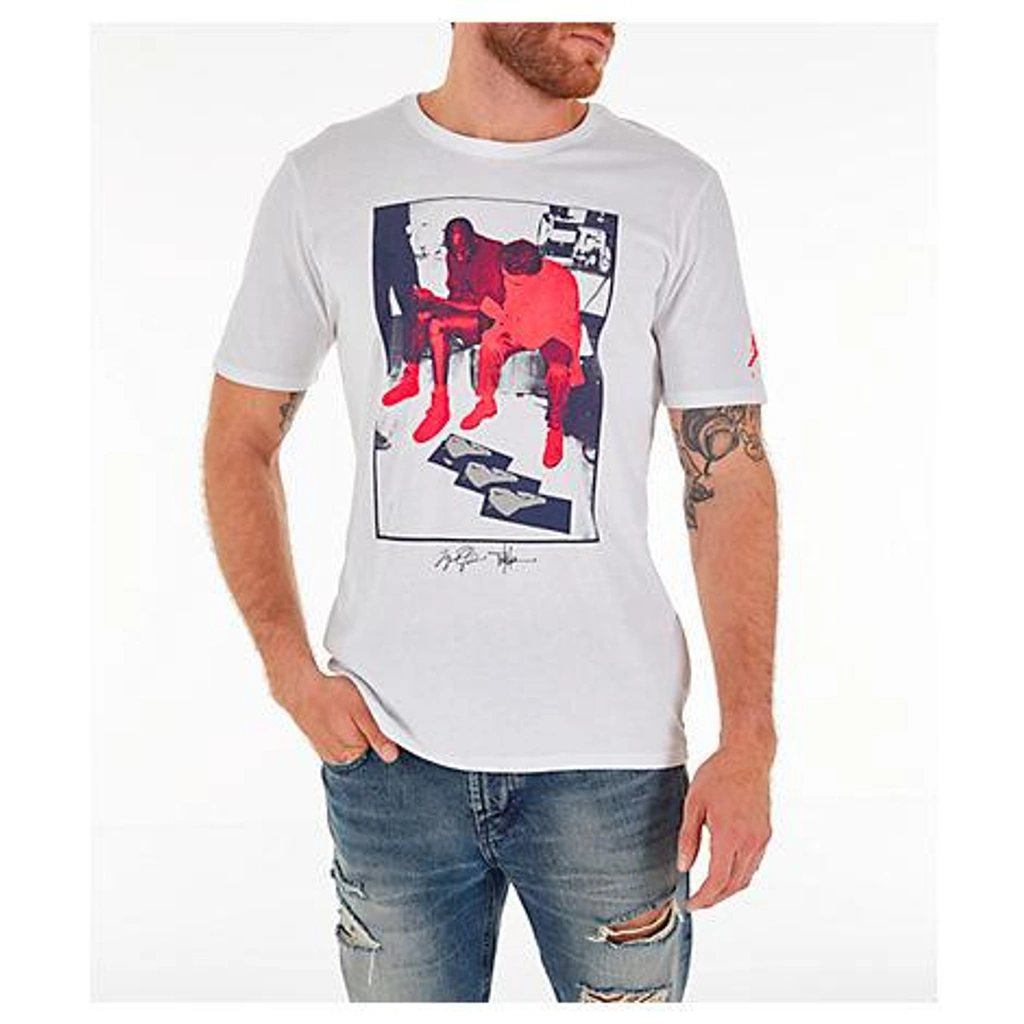 Nike Men s Air Jordan Legacy Tinker Story T shirt White ModeSens