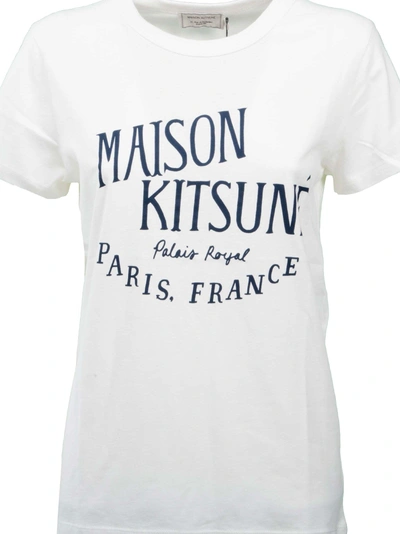 Shop Maison Kitsuné Palais Royal T-shirt In Lt Latte