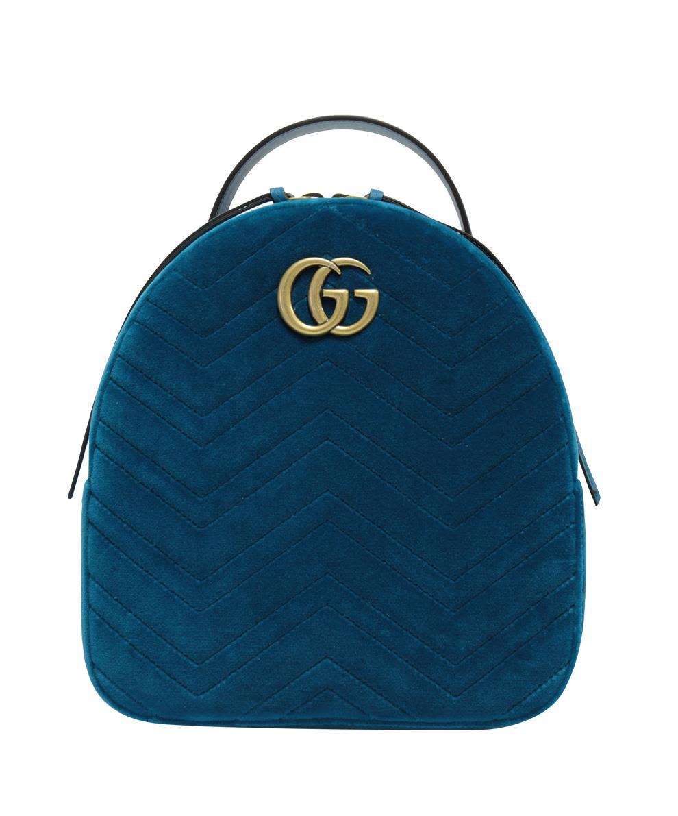 gucci marmont velvet backpack