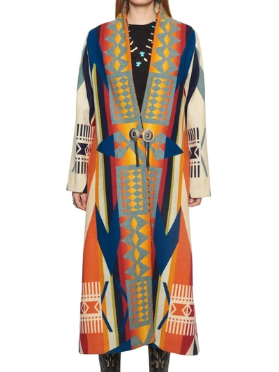 Shop Jessie Western 'earth' Coat In Multicolor